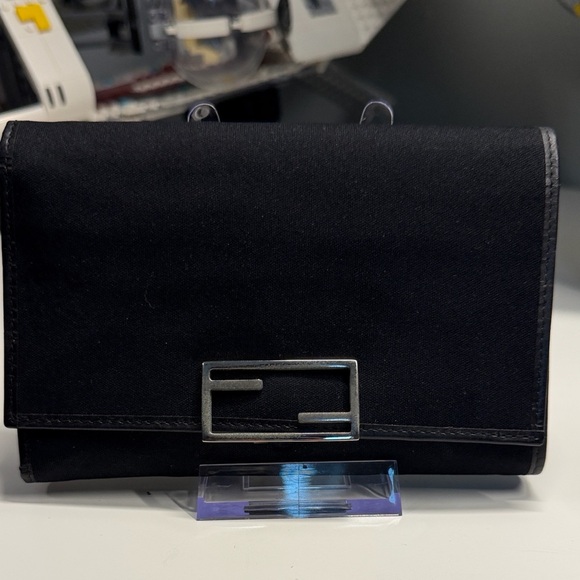 Fendi Handbags - Fendi Black Travel Wallet